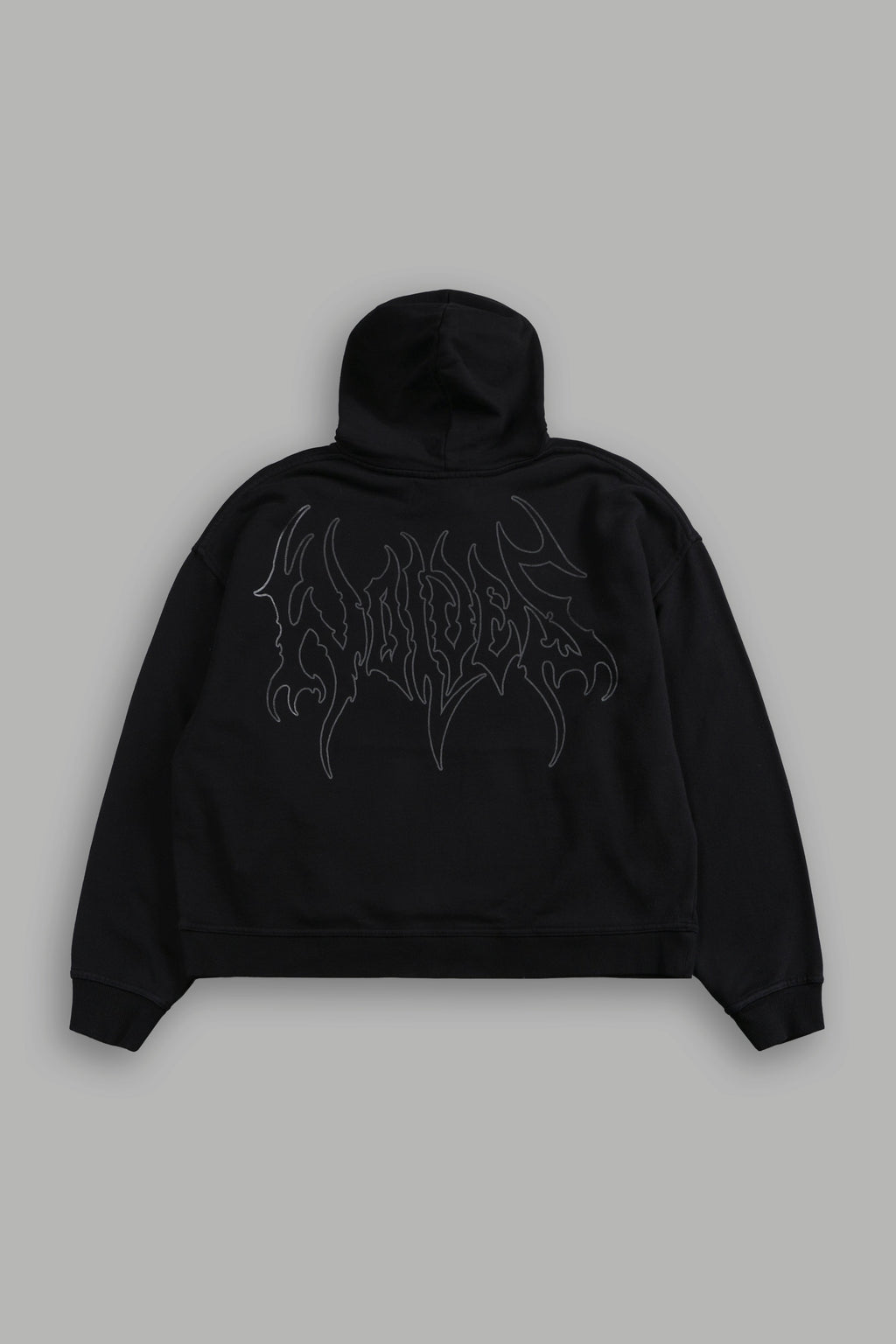 Wolf Hesh FRVR "Grunge" Box Cut Hoodie in Black