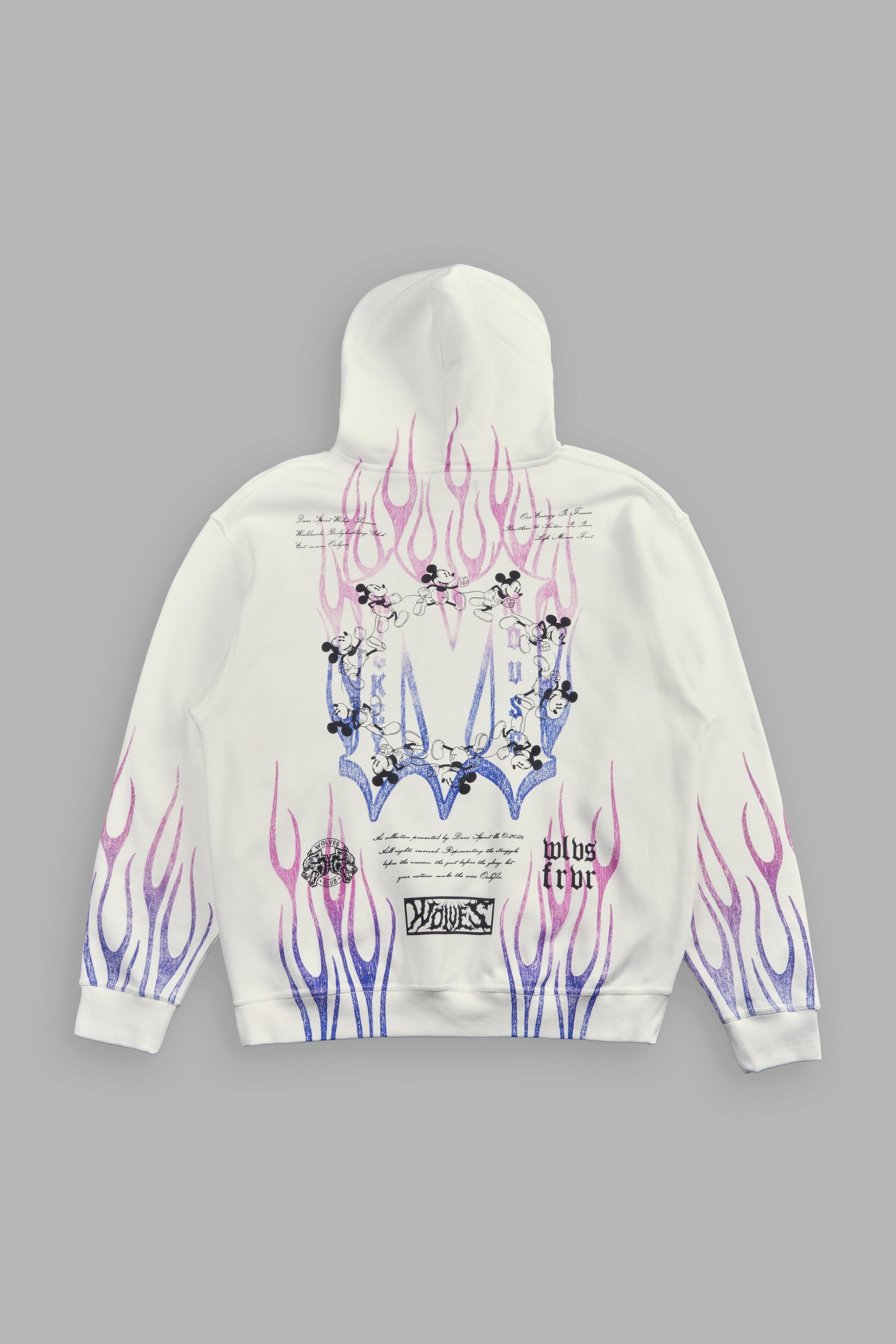 Mickey Forever Pierce Hoodie in Cream