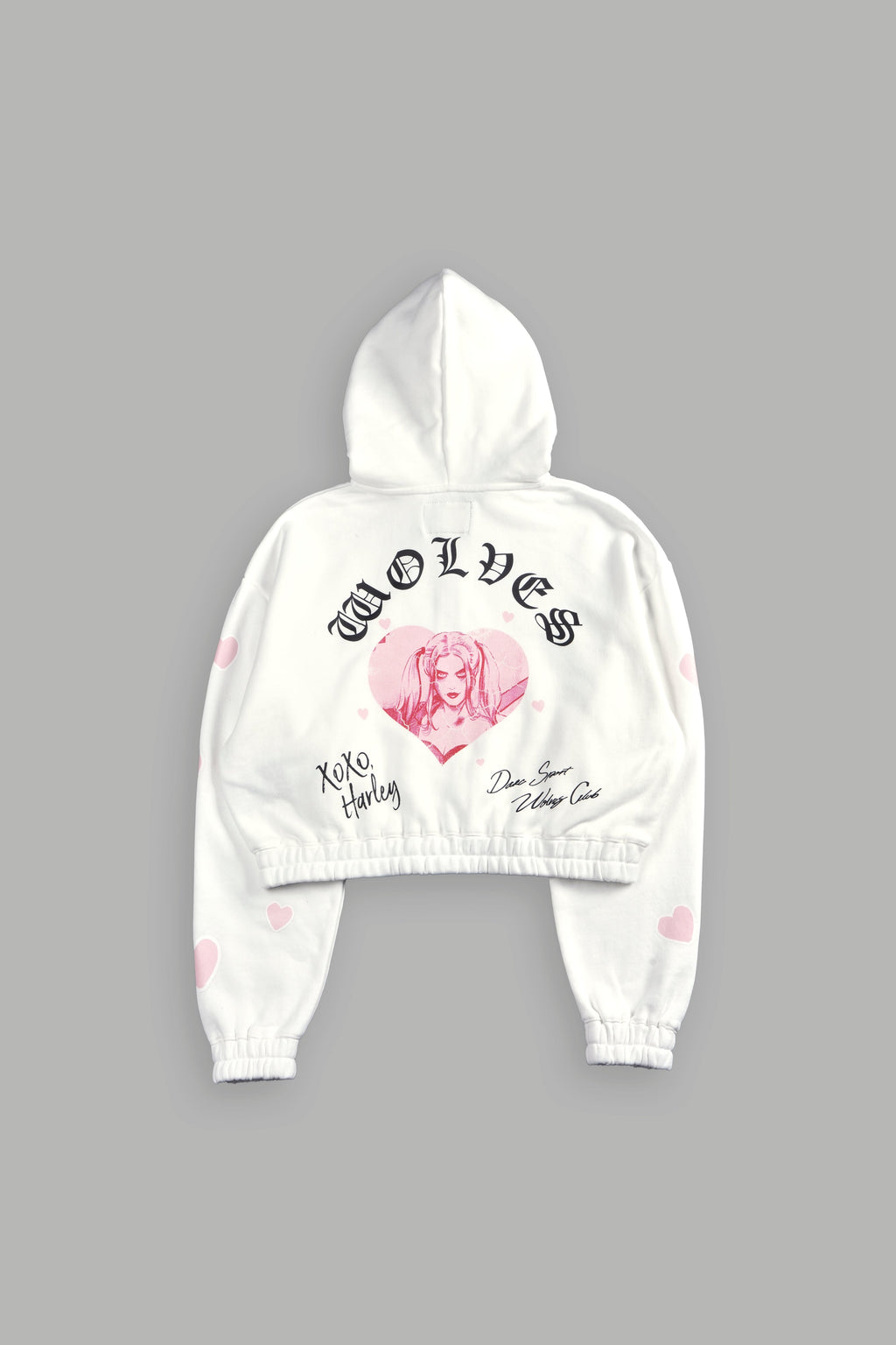 Her Energy "Chambers" (Cropped) Zip Hoodie in Cream — imagem 4