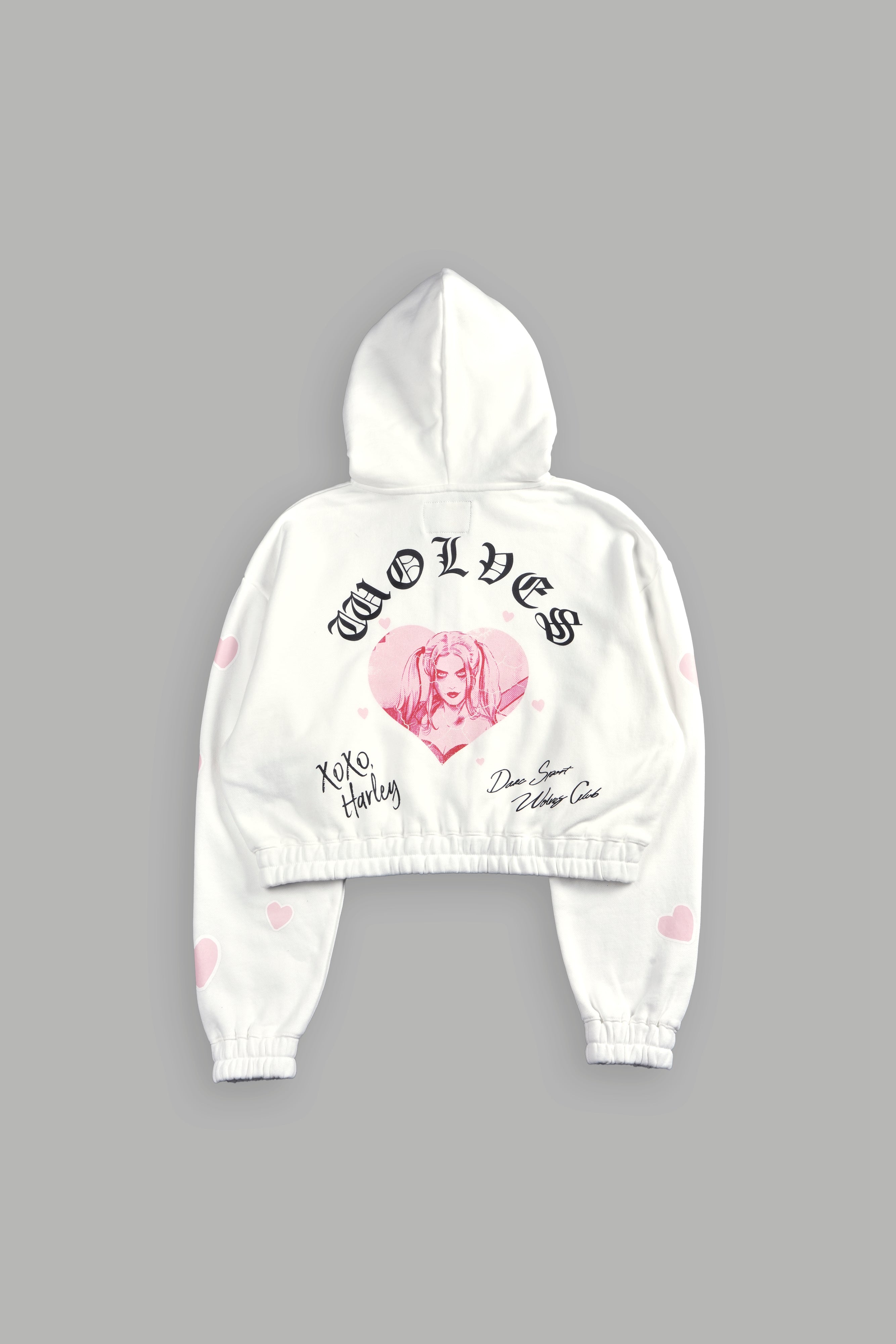 Her Energy "Chambers" (Cropped) Zip Hoodie in Cream — imagem 4