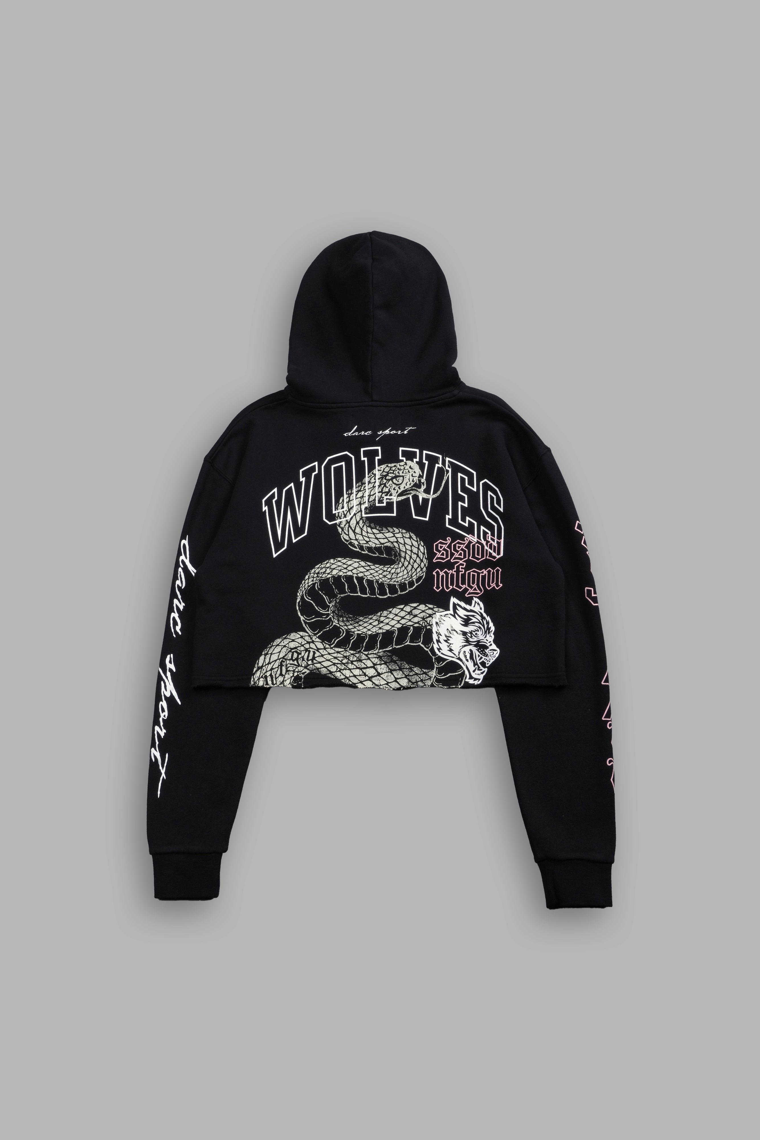 New Beginnings "Pierce" (Cropped) Hoodie in Black — imagem 4