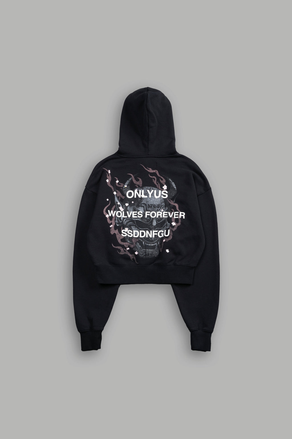 Our Fire V2 "Owen" (Cropped) Hoodie in Black — imagem 3