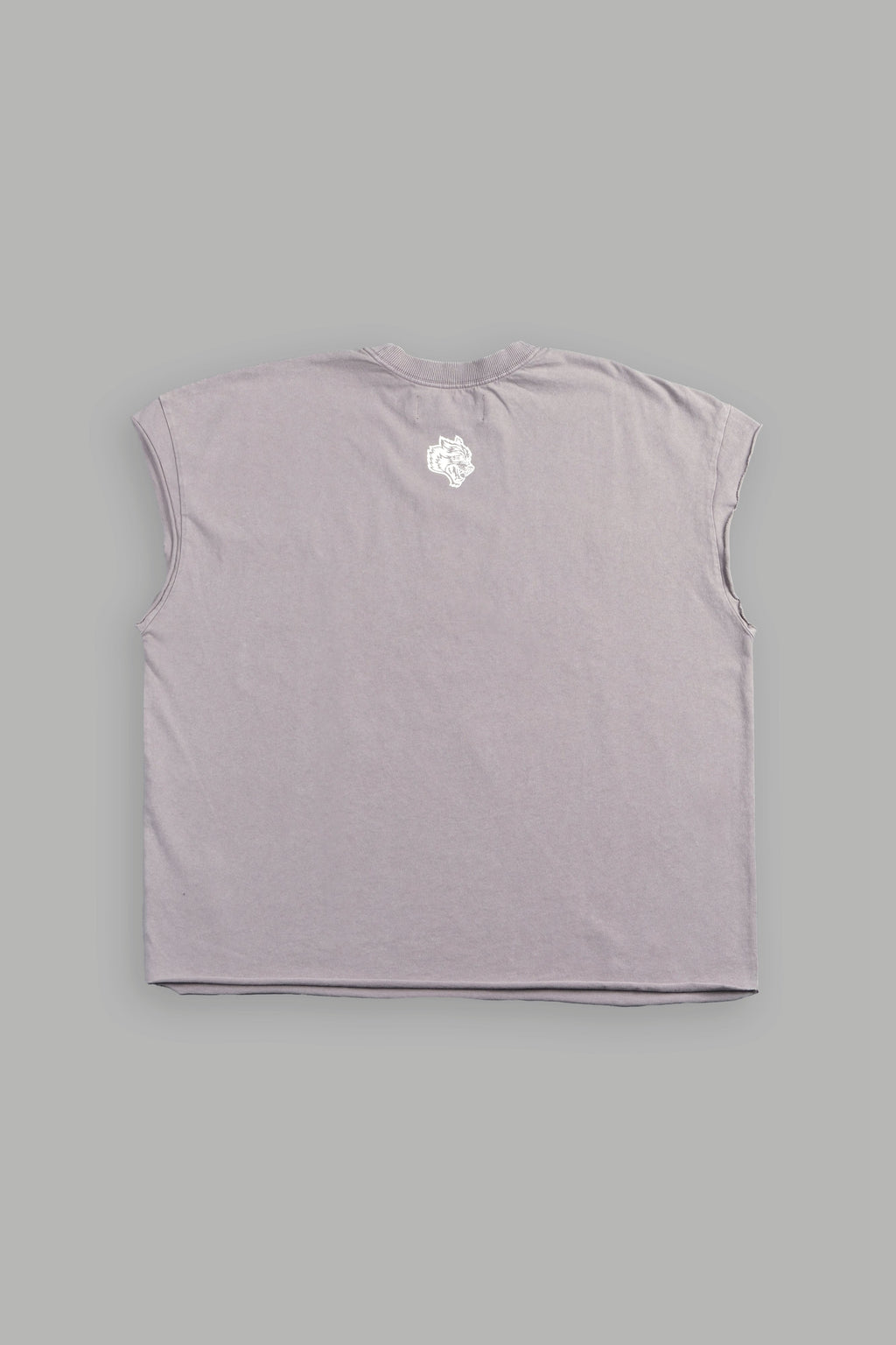 Ds Corazon Grunge Cut-Off Tee In Pale Gray