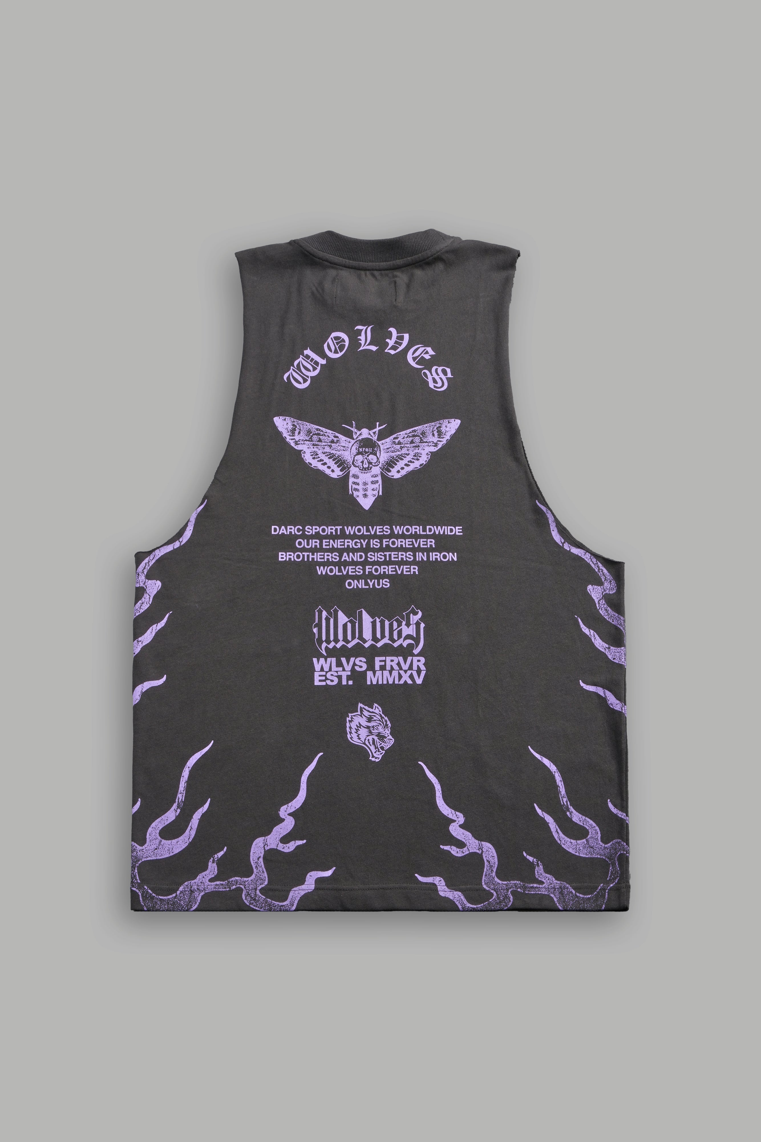 Wolves Never Back Down V2 Tommy Muscle Tee in Wolf Gray — imagem 1