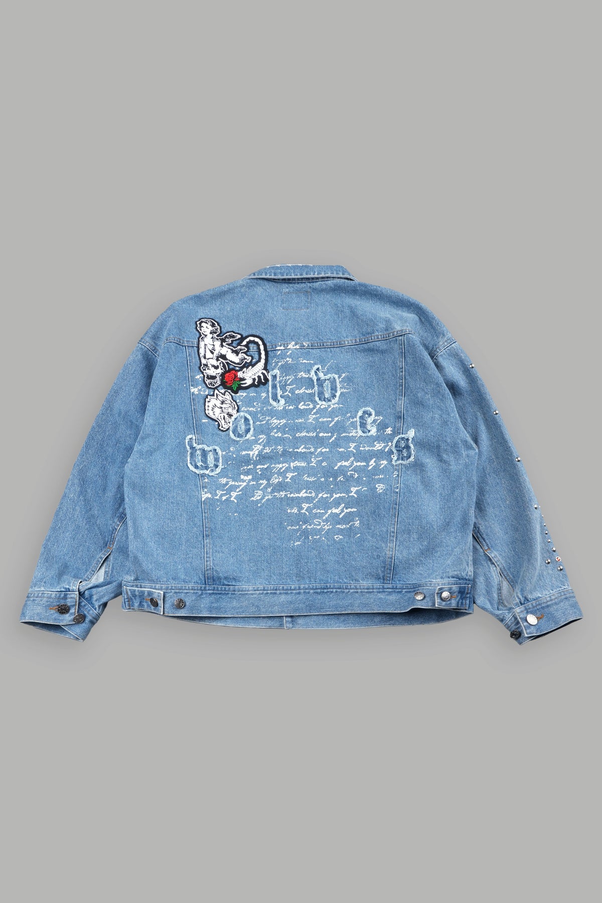 Wolves Heritage Jax Denim Jacket In Light Wash - imagem 3