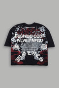 Gates Inferno Premium Raw Hem Box Cut Tee in Black — imagem 1