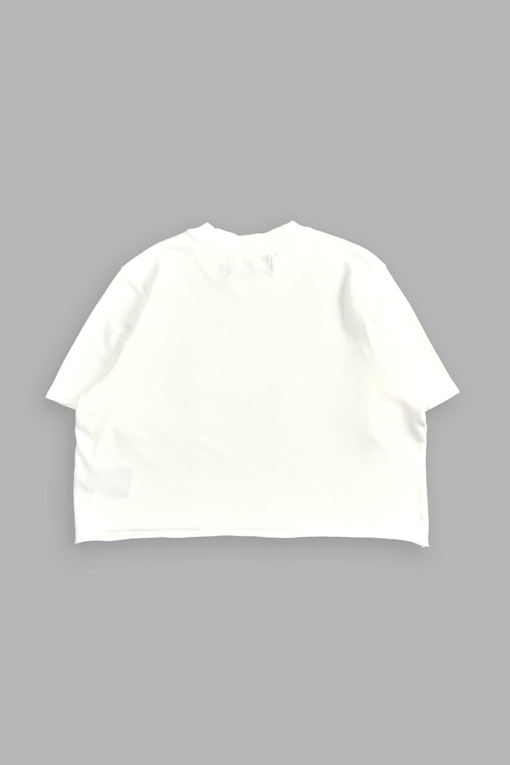 Crystal Code "Premium" Oversized (Cropped) Tee in Cream — imagem 4