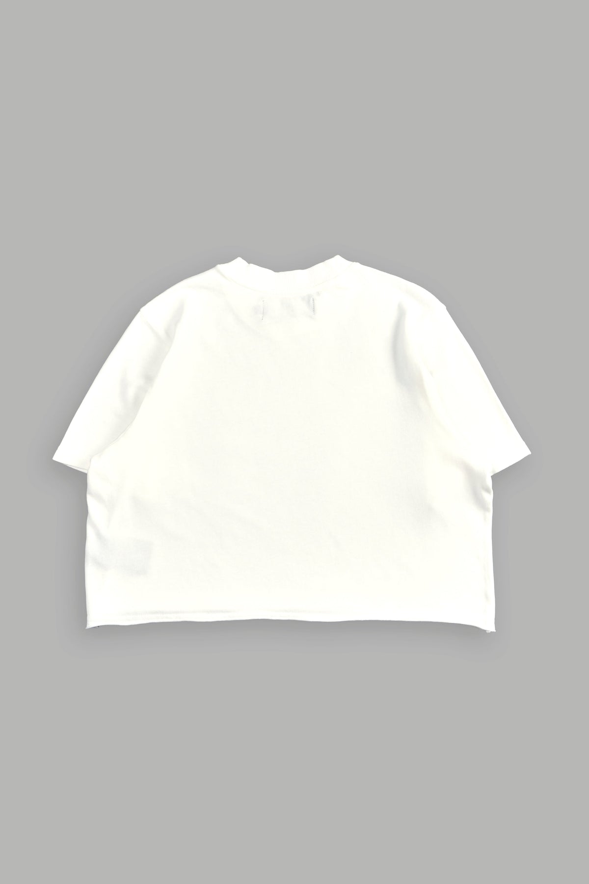 Crystal Code "Premium" Oversized (Cropped) Tee in Cream - imagem 4