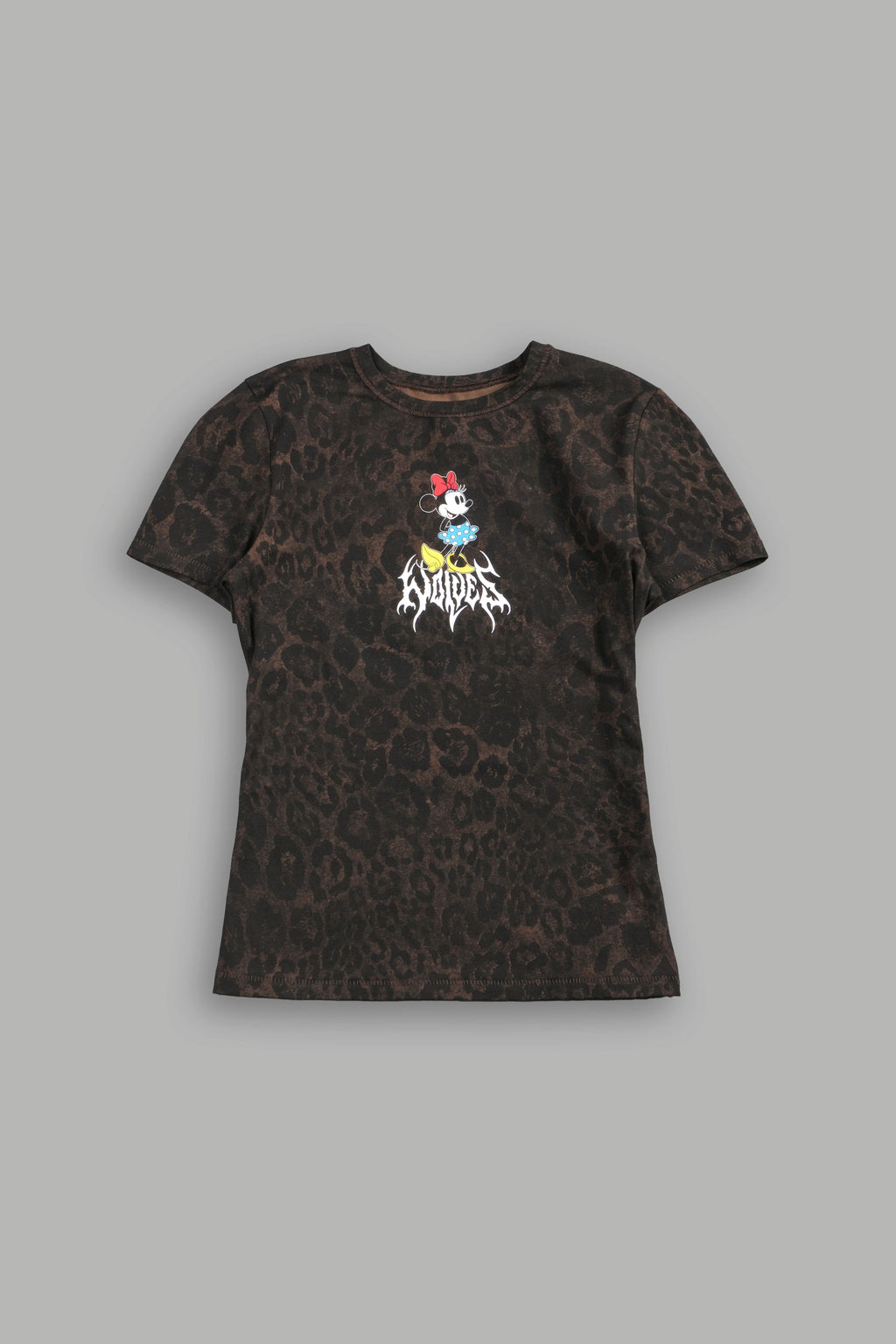 Minnie Mouse Hesh Eden Ss Tee in Darc Brown Leopard