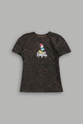 Minnie Mouse Hesh Eden Ss Tee in Darc Brown Leopard