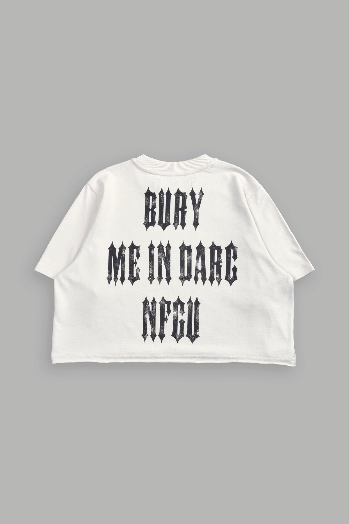 Bury Me In Darc NFGU "Premium" (Cropped) Tee in Stone - imagem 4