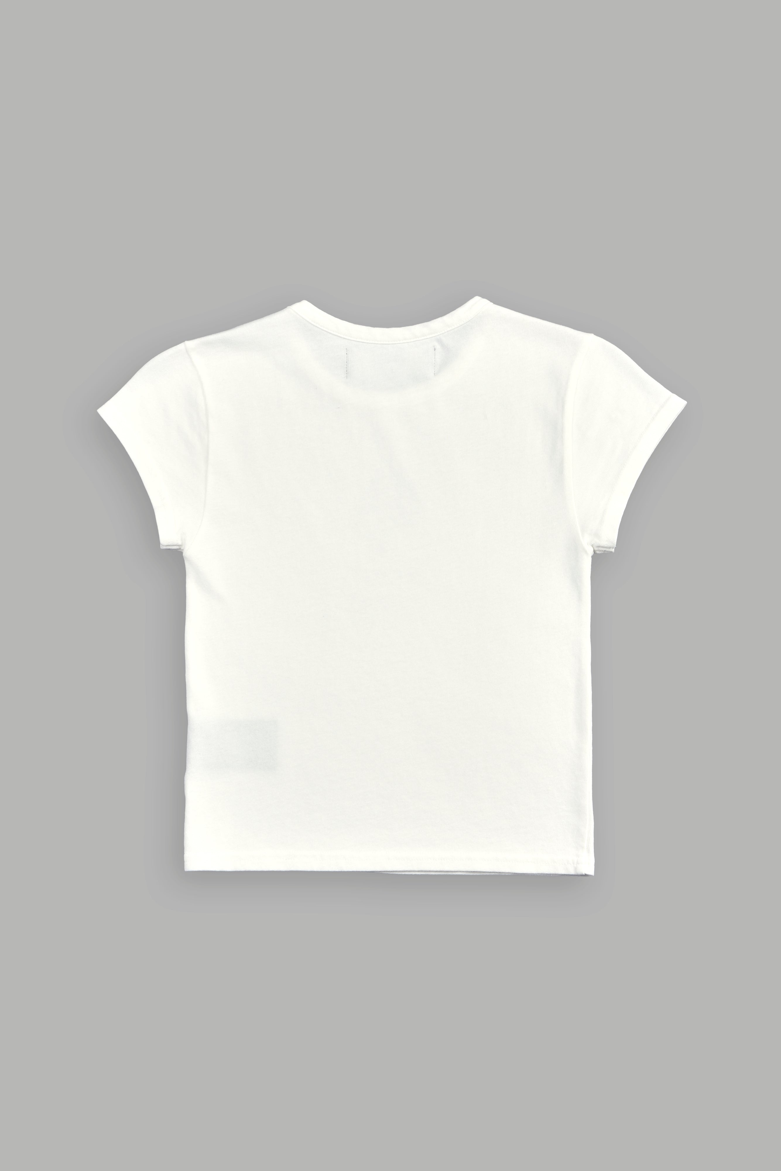 Wolves Are Forever "Baby" Tee in Cream — imagem 4