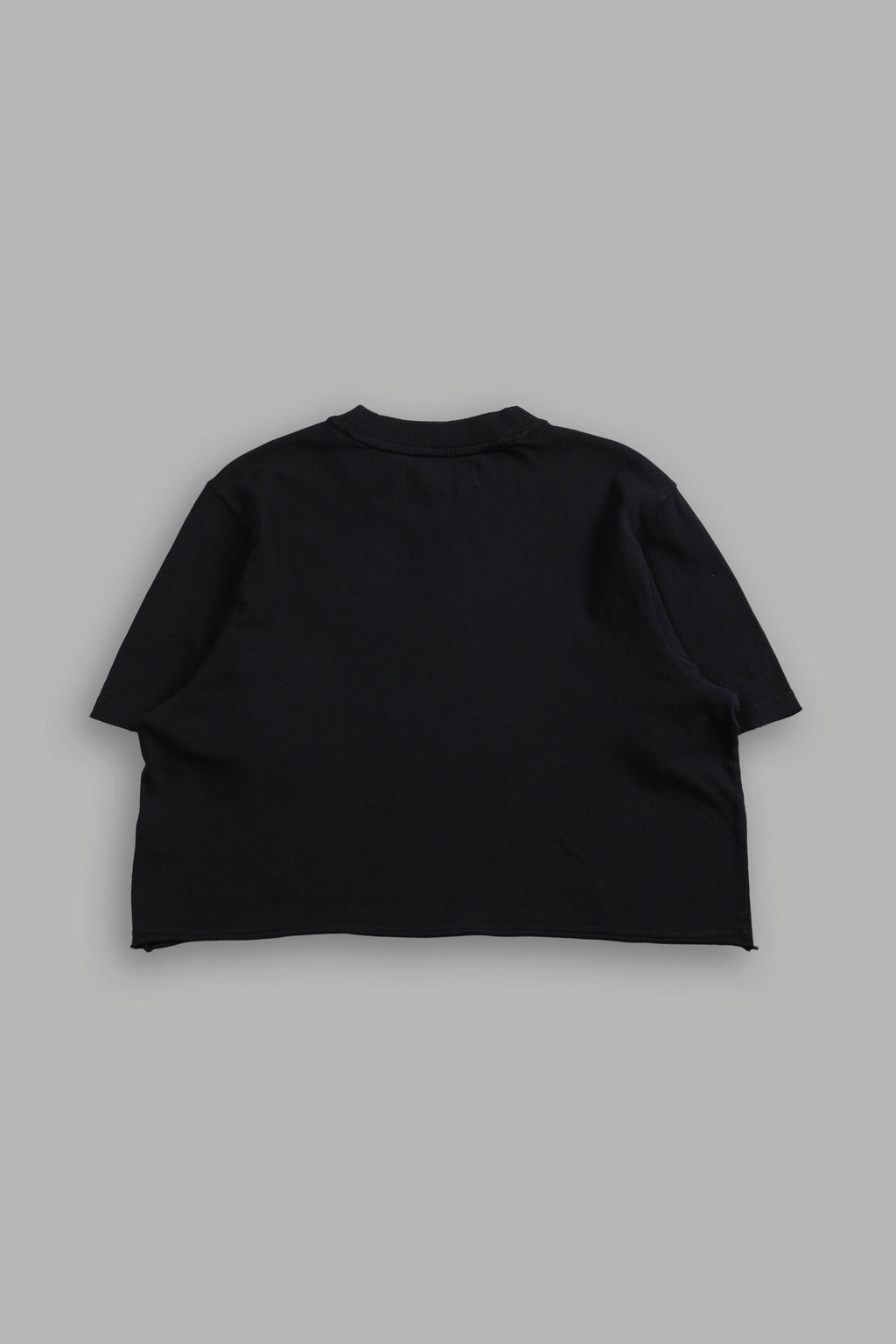Drip Hesh Distressed Oversized (Cropped) Tee in Black — imagem 4
