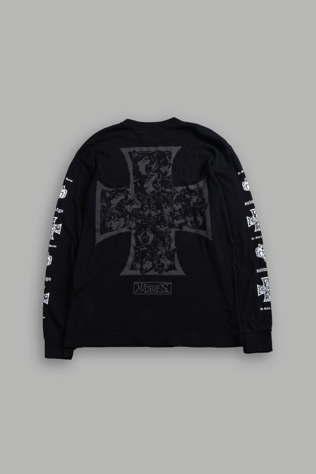 Iron Wolf Pack "Premium" L/S Tee in Black - imagem 3