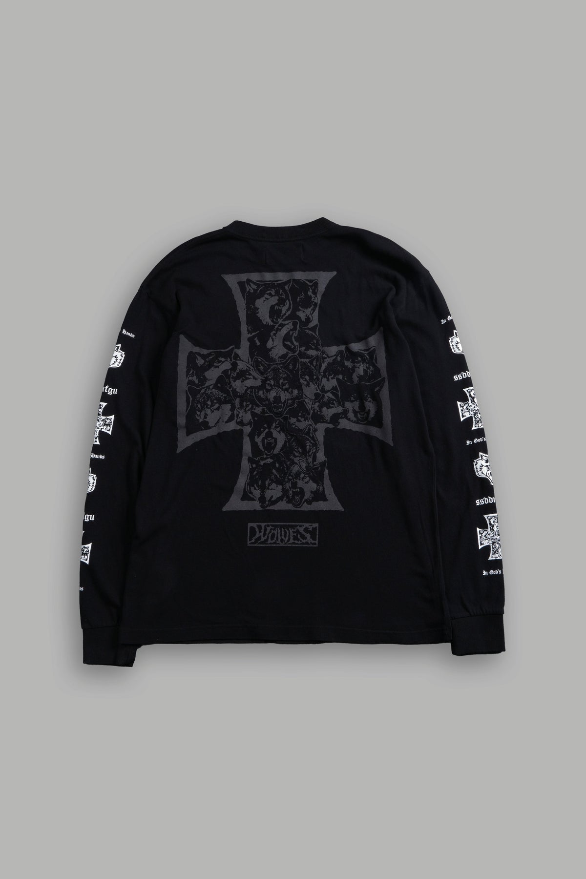 Iron Wolf Pack "Premium" L/S Tee in Black - imagem 3
