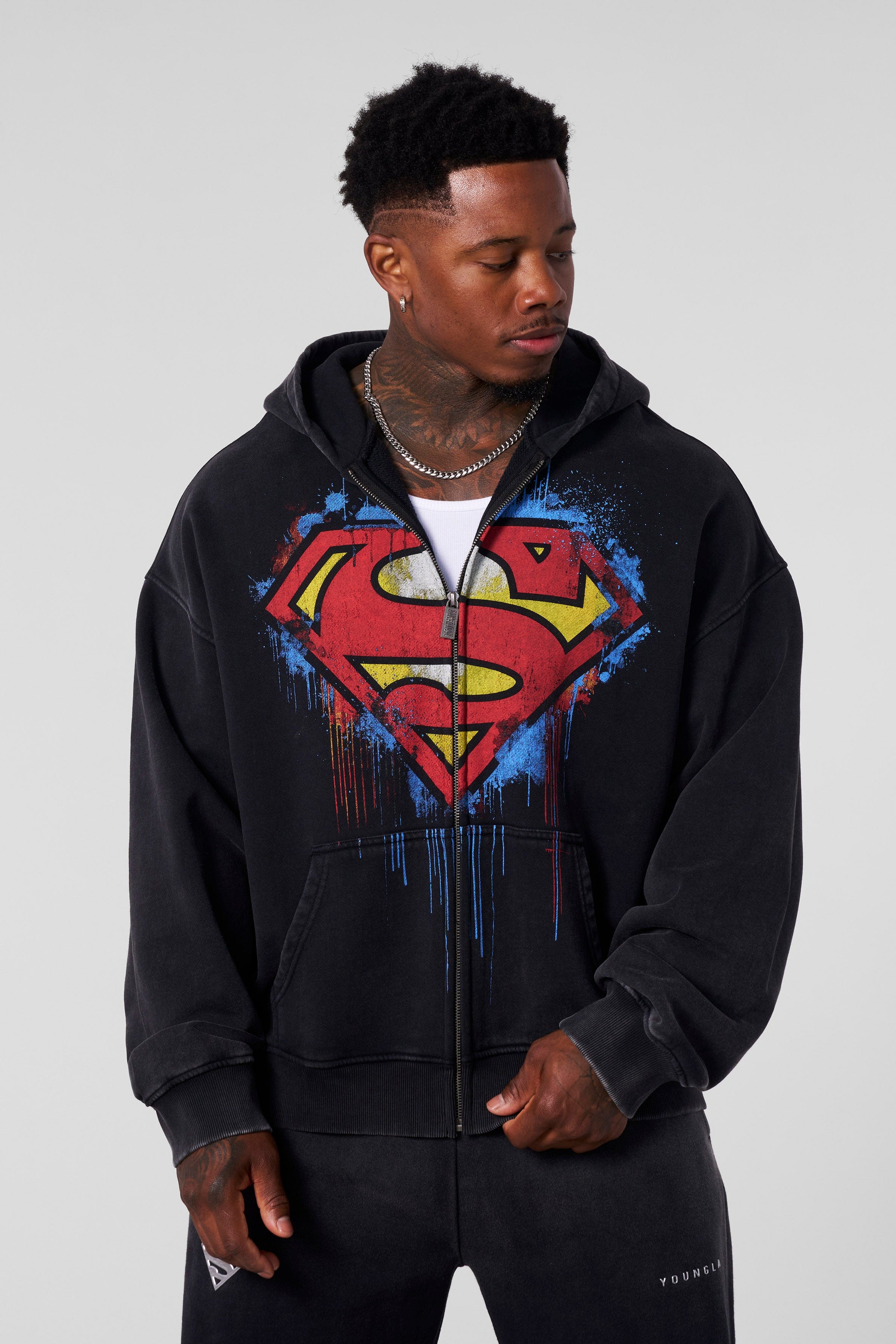 5011 - Superman Drip Zip-Ups — imagem 8