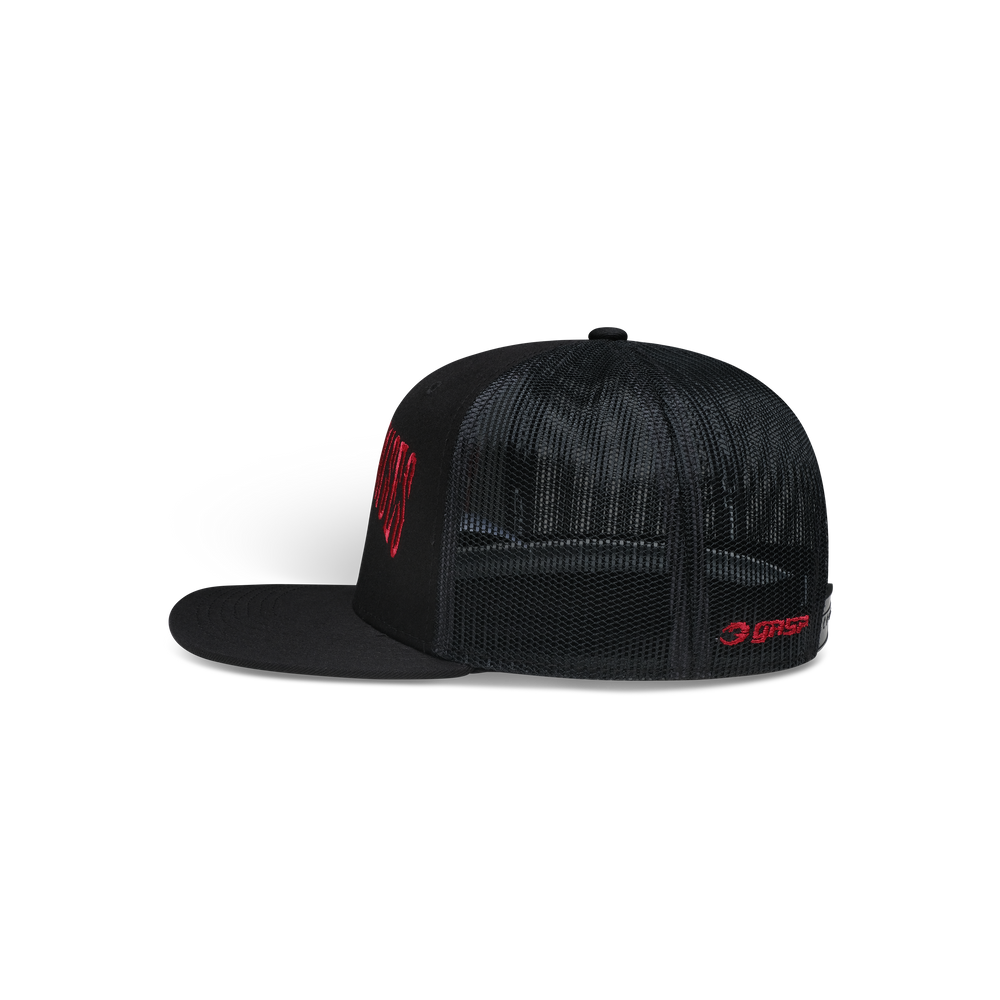 NC Flatbrim Mesh Cap - Black/Red - imagem 3