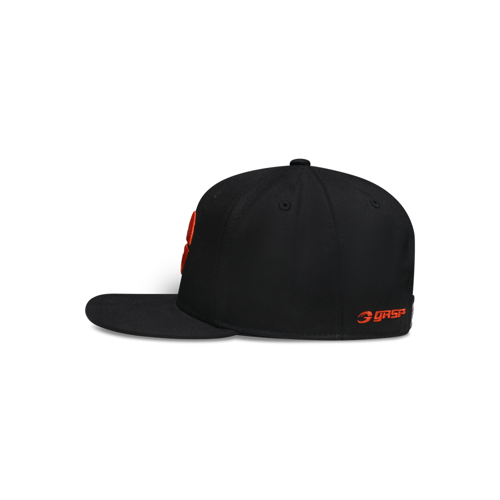 Gasp Flatbrim Cap - Black/Flame - imagem 3