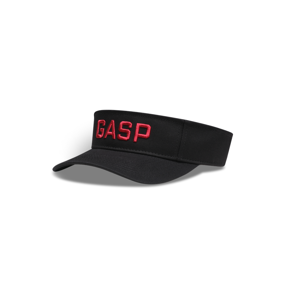Gasp Visor Cap - Black/Red - imagem 1