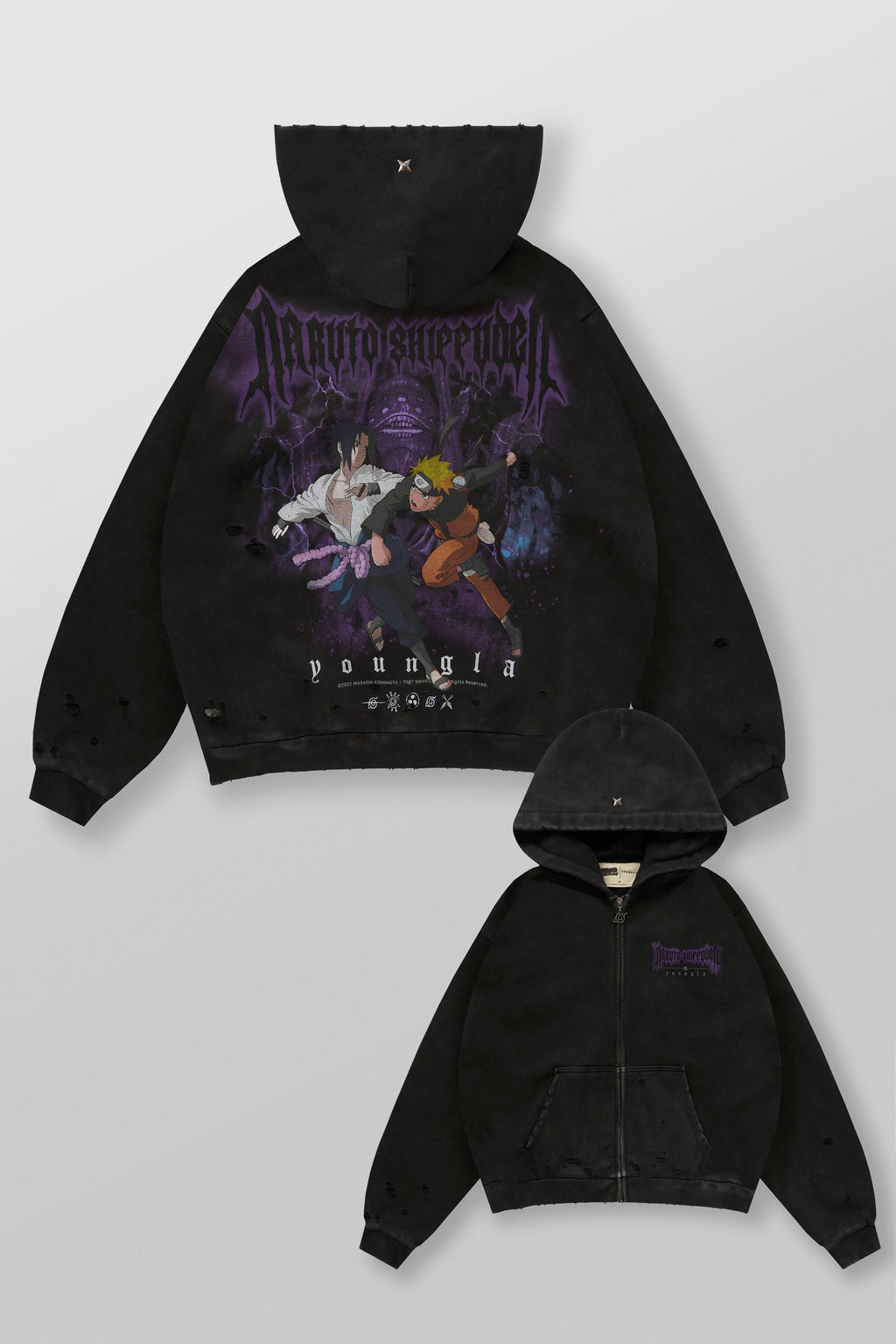 5086 - Naruto Zip-Up Hoodies — imagem 11