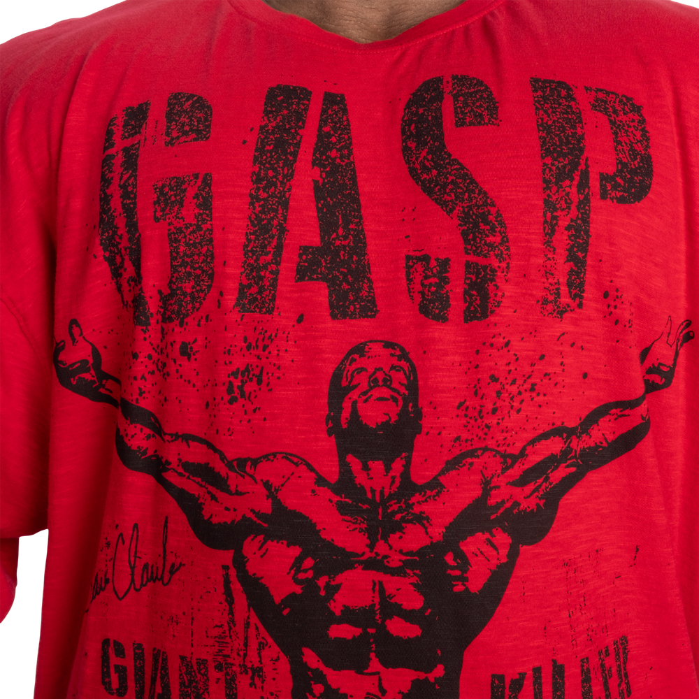 GK Slub Iron Tee - Washed Chili Red - imagem 4