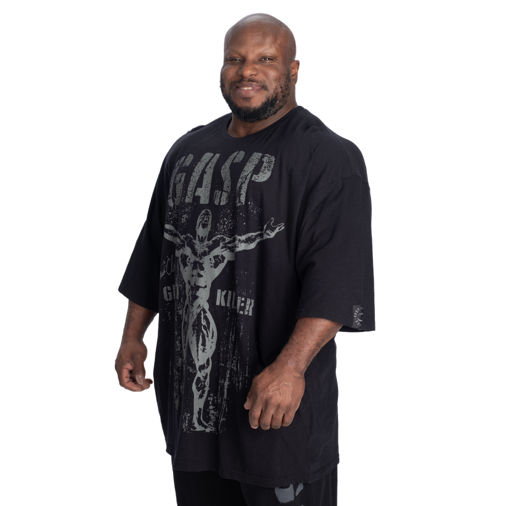 GK Slub Iron Tee - Washed Black - imagem 3