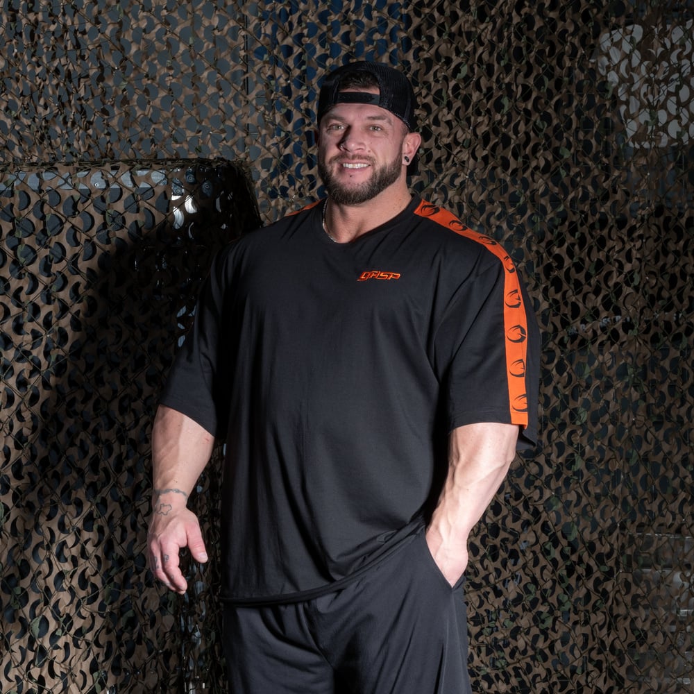 Track Iron Tee - Black/Flame - imagem 1