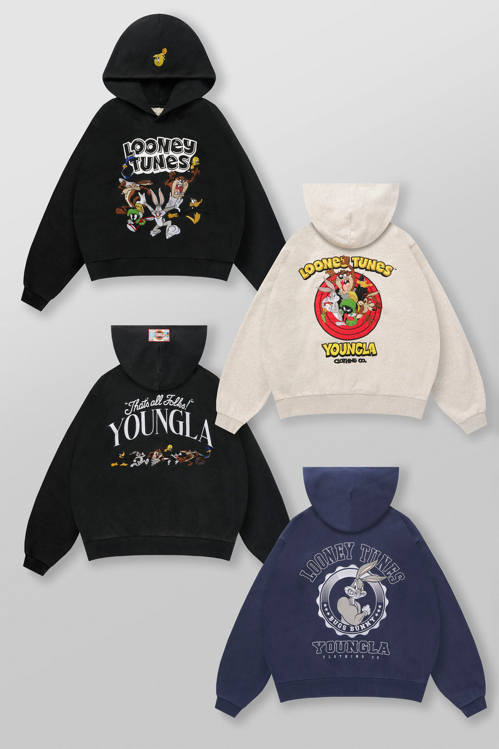 5114 - Looney Tunes Embroidered Hoodies — imagem 1