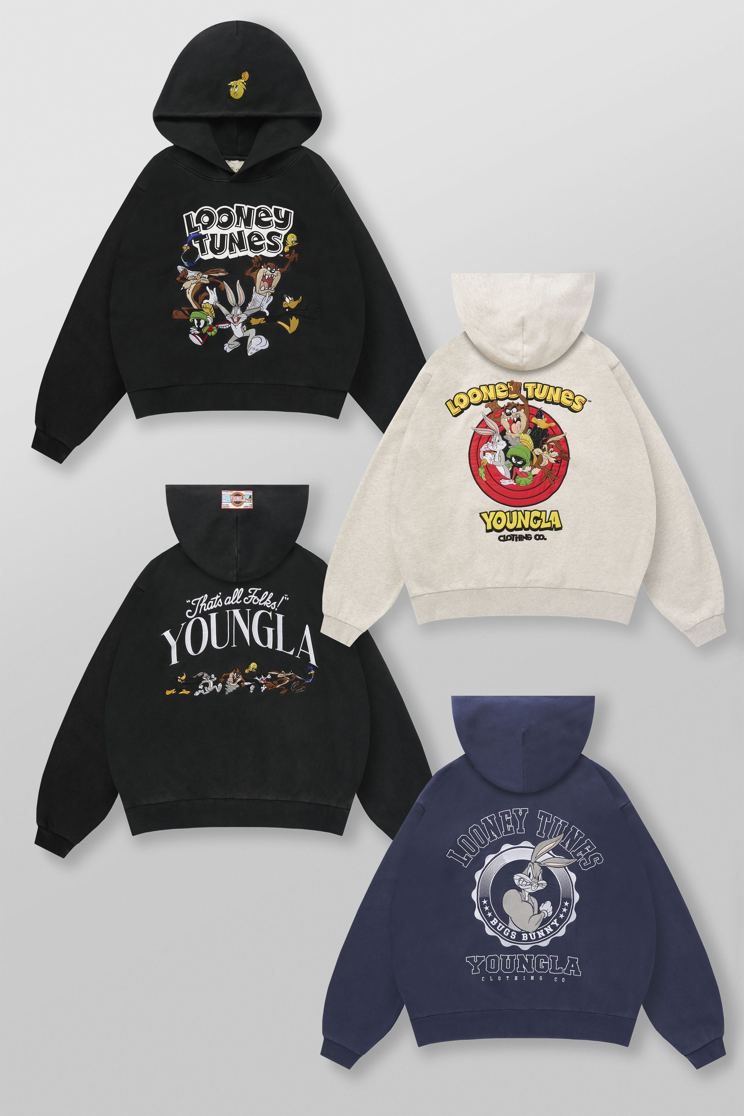 5114 - Looney Tunes Embroidered Hoodies — imagem 1