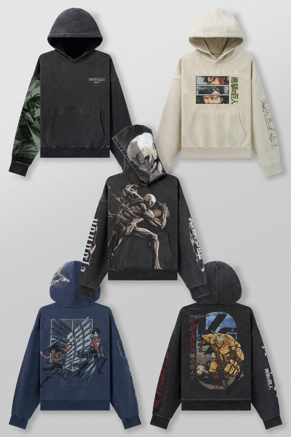 5129 - AOT©  x YLA Pullover Hoodies — imagem principal