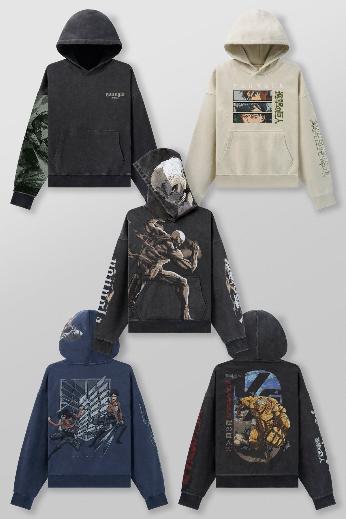 5129 - AOT©  x YLA Pullover Hoodies — imagem principal