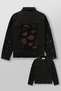 5133 - Naruto Distressed Denim Jackets — imagem 8