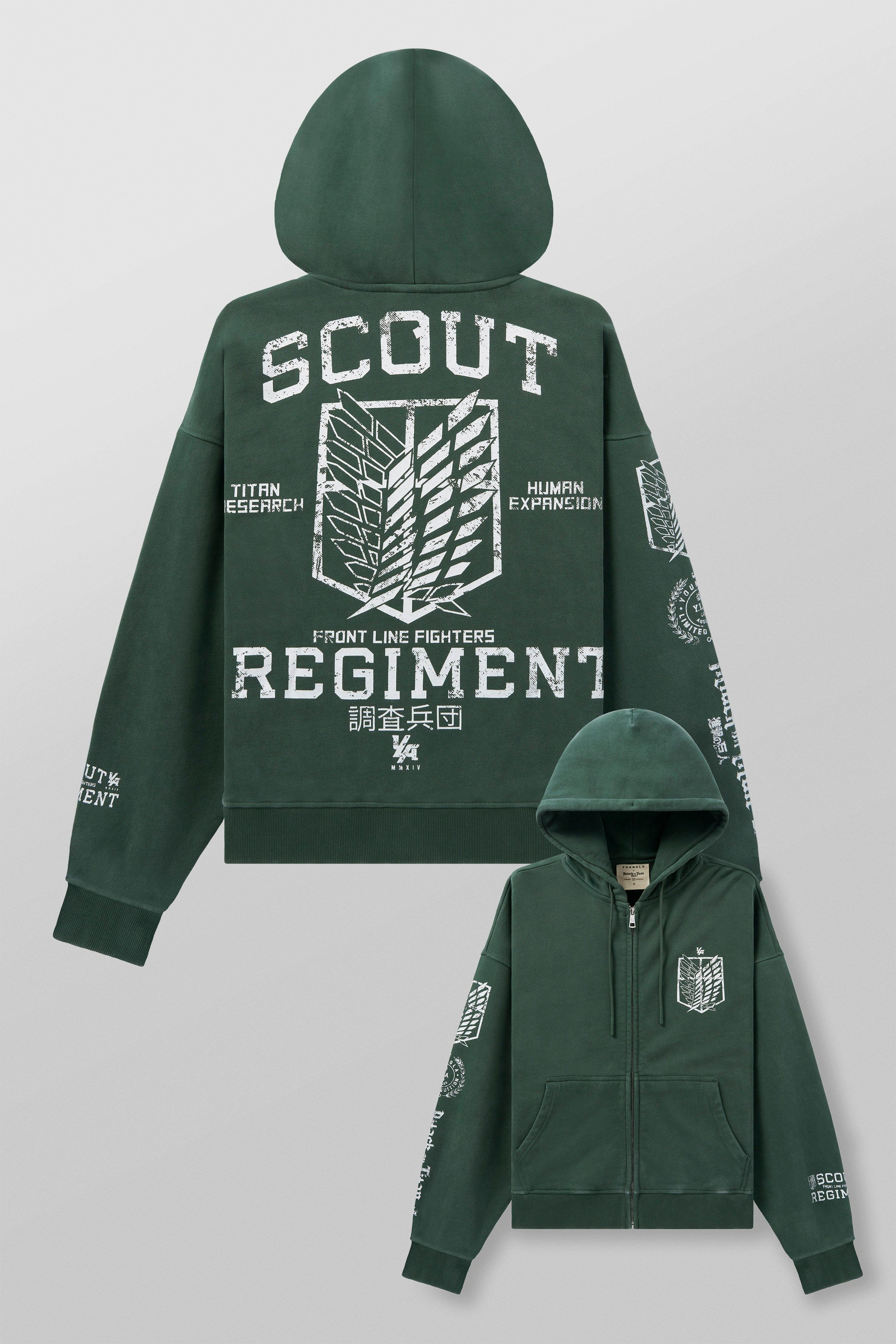 5138 - AOT©  x YLA Zip-Up Hoodies — imagem 8