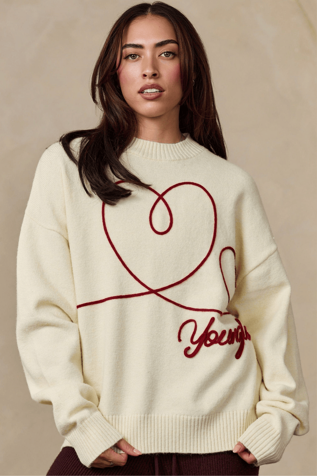 W5220 Hearts Sweater — imagem 1