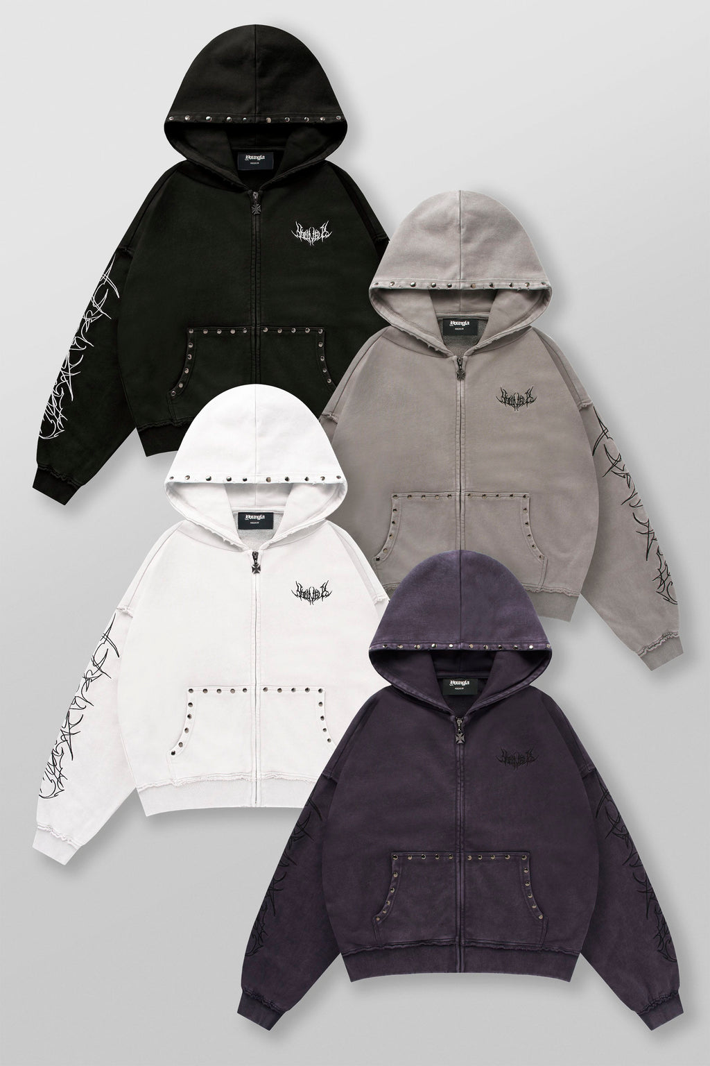 5232 - Tribal Stud Zip-Ups — imagem 1