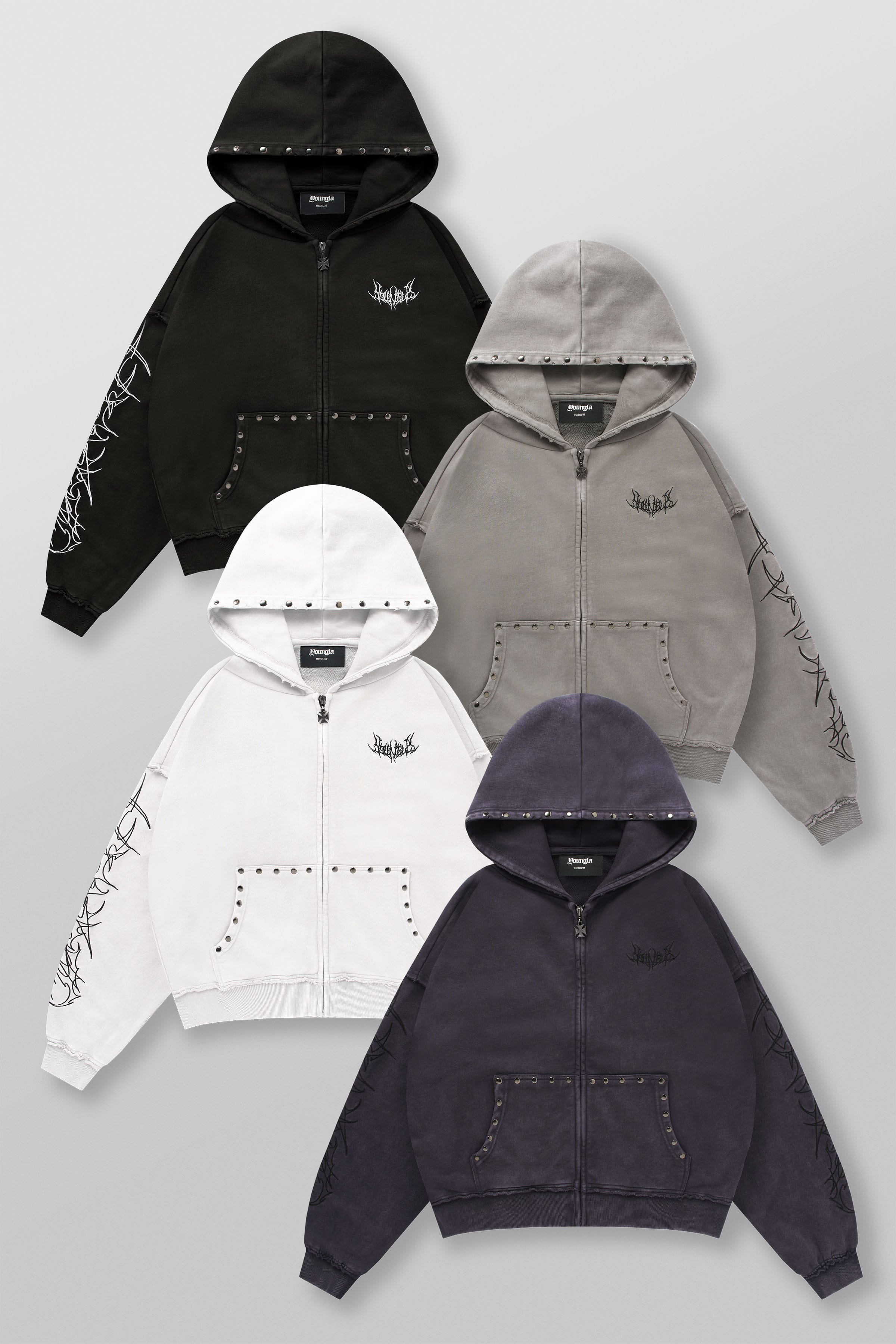 5232 - Tribal Stud Zip-Ups — imagem 1