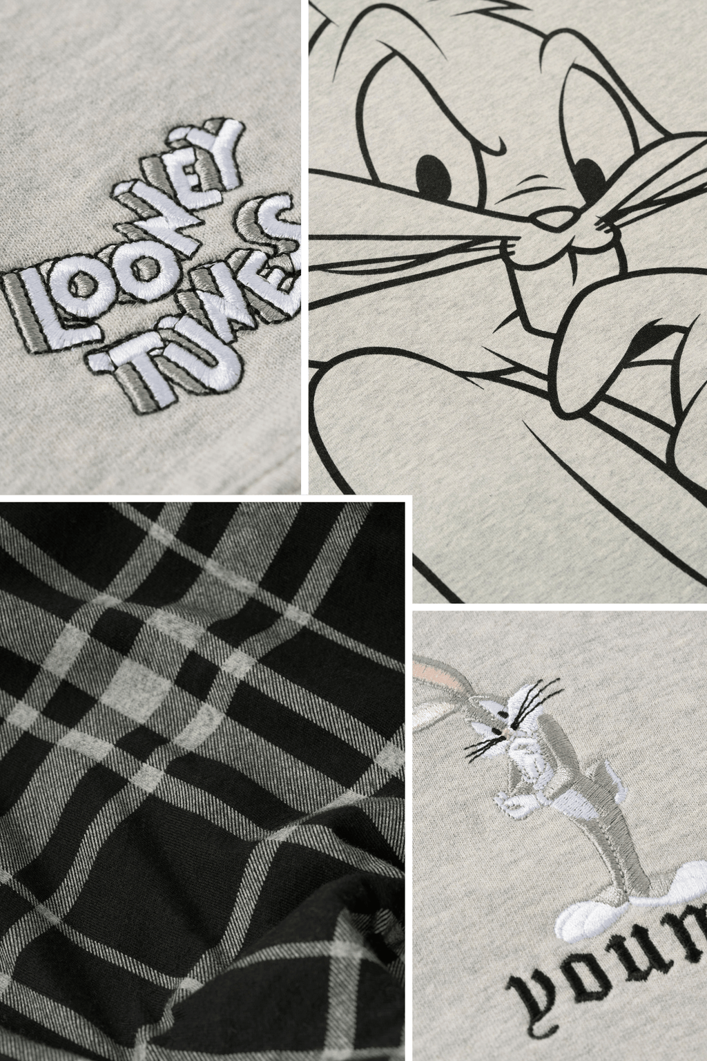 5257 - Looney Tunes Plaid Zip-Ups — imagem 7