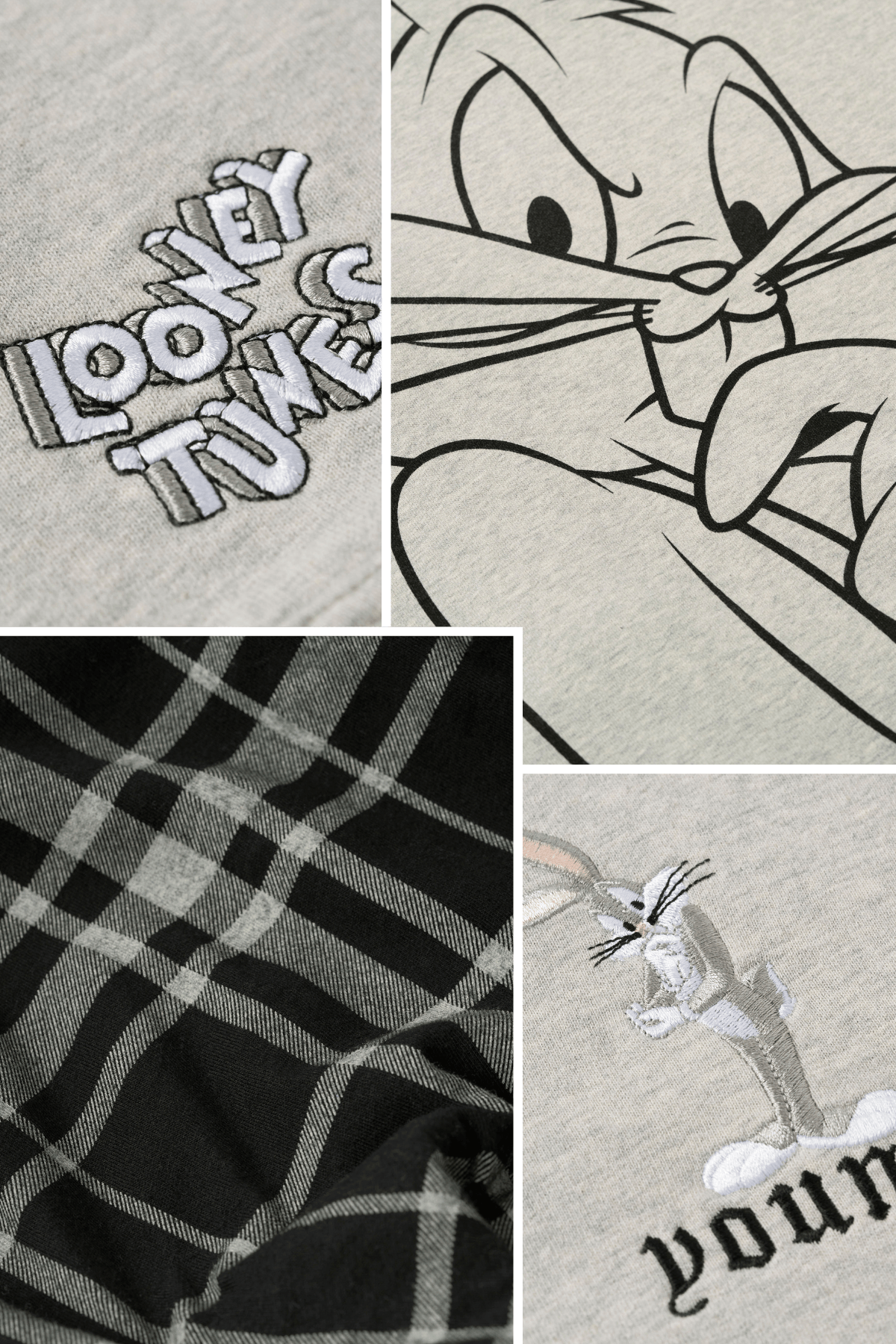 5257 - Looney Tunes Plaid Zip-Ups — imagem 7