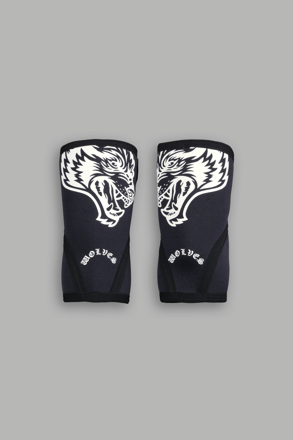 Wolf Head Elbow Sleeves in Black - imagem 1