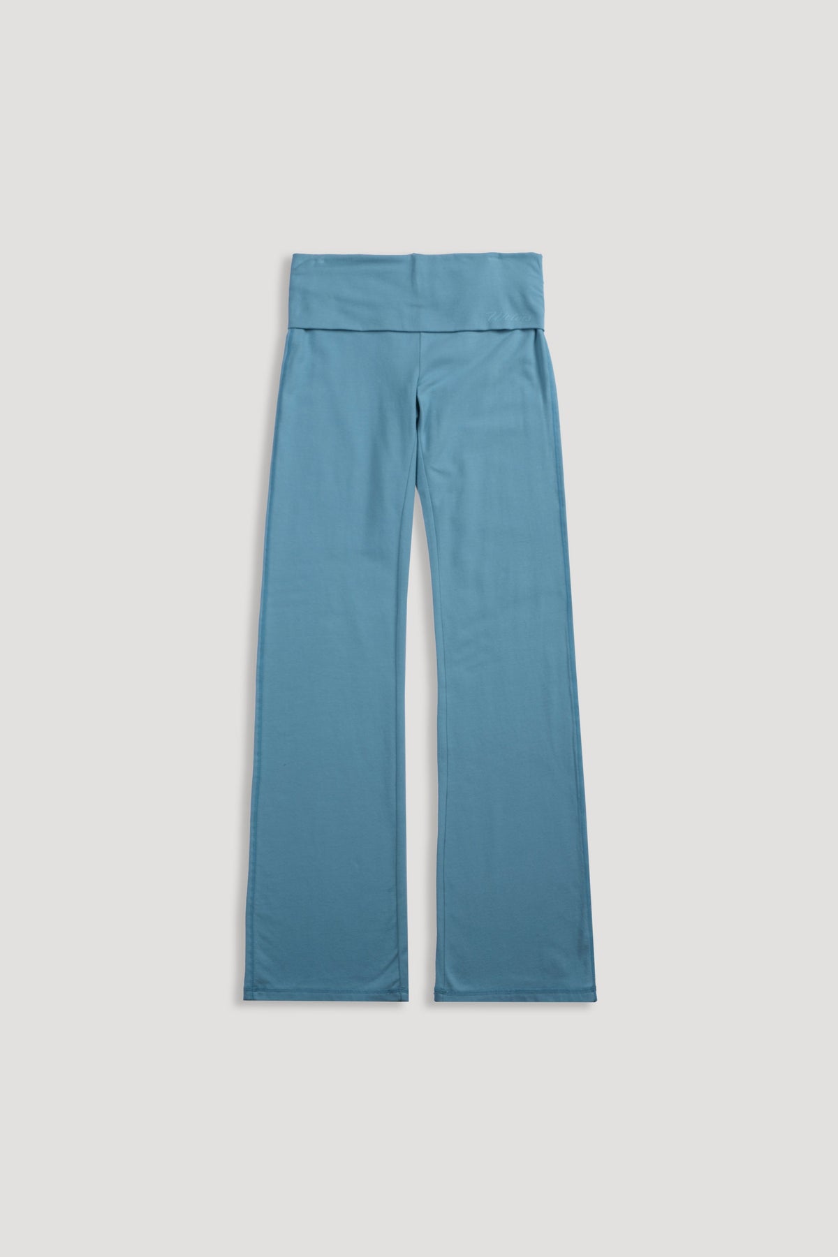 Cursive Wolves "Romy" Foldover Pants in Dusty Turquoise — imagem 13