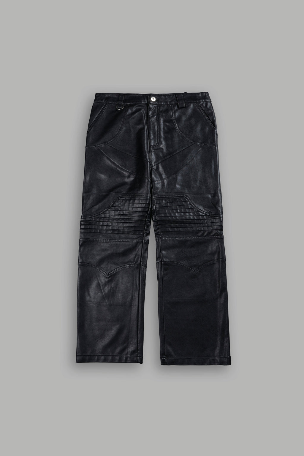 Wolves Chopper McKagan Faux Leather Pants in Black — imagem 1
