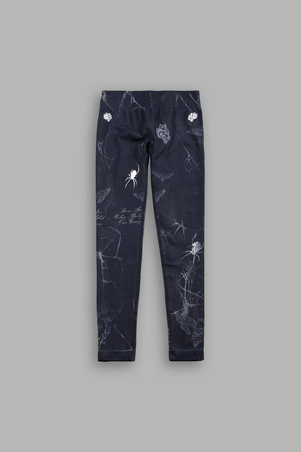 Dual Wolf Hadley Soft Seamless Leggings in She Web Black