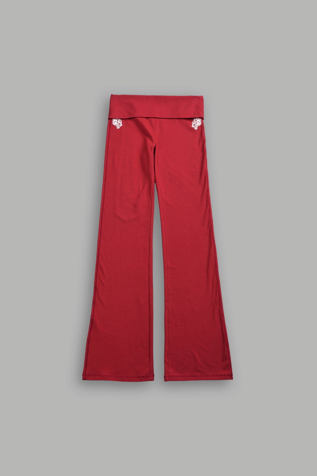 Dual Romy Foldover Pants in Carmine Red - imagem 6
