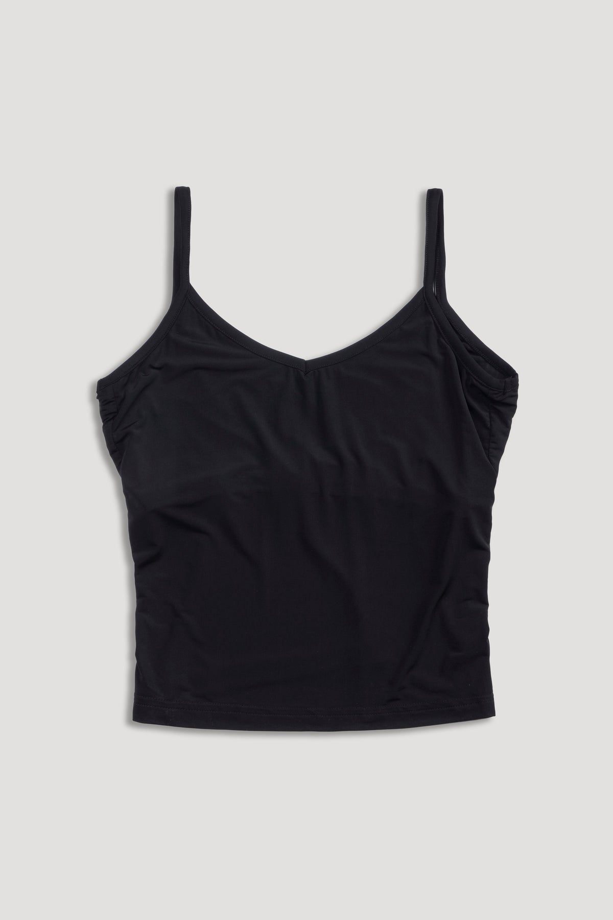 Forever Mark "Hallie" Silky Tank Top in Black — imagem 9