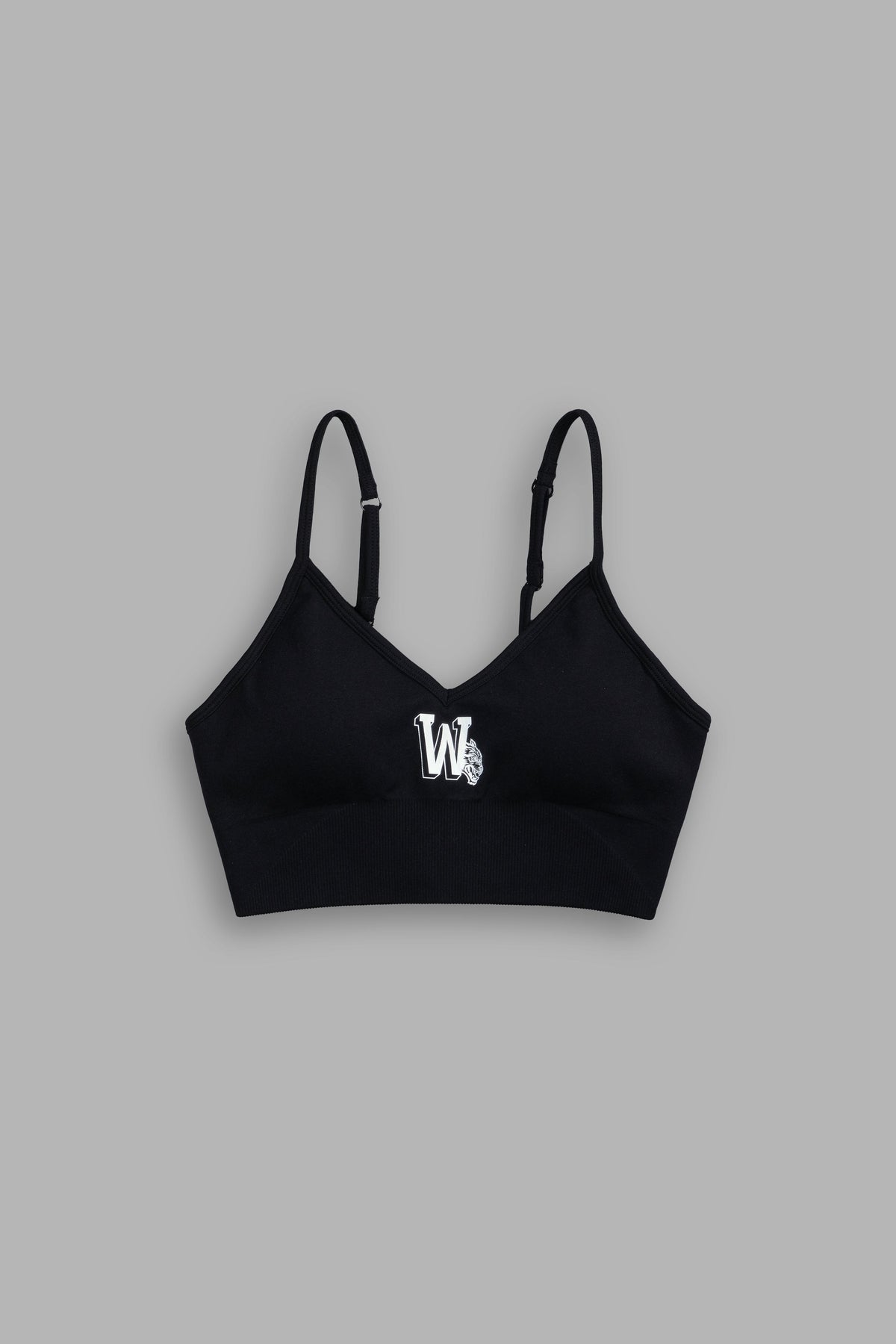 Our Stamp "Everson Seamless" Sports Bra in Black - imagem 3
