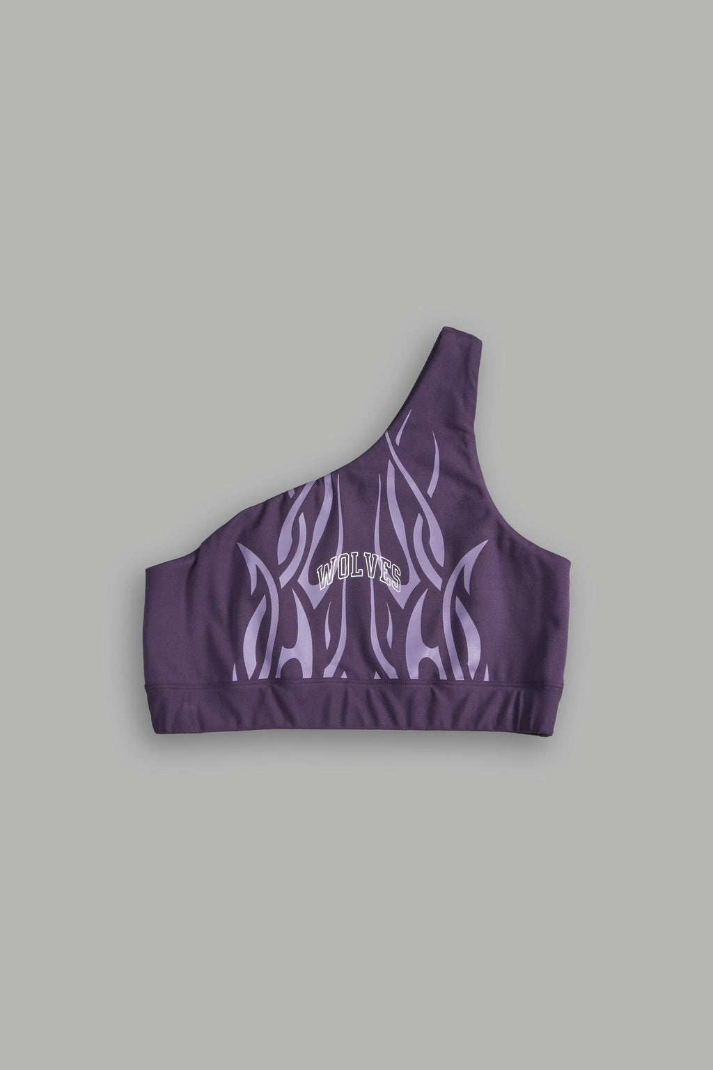 Finite Flame One Shoulder Sports Bra in Phantom Purple — imagem 3