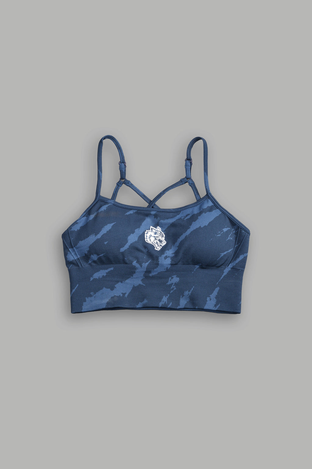 Single Wolf "Everson Seamless" Huxley Bra in Ocean Blue Native Camo — imagem 3