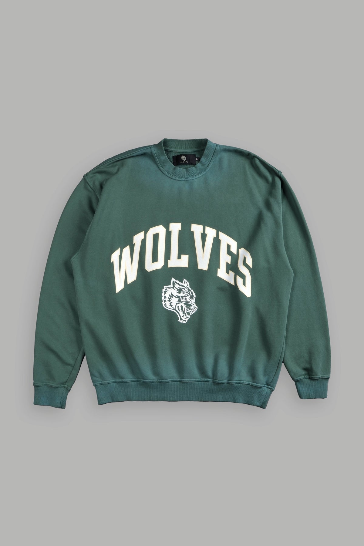 Loyalty London Unisex Crewneck in Hunter Green Driftwash - imagem 1