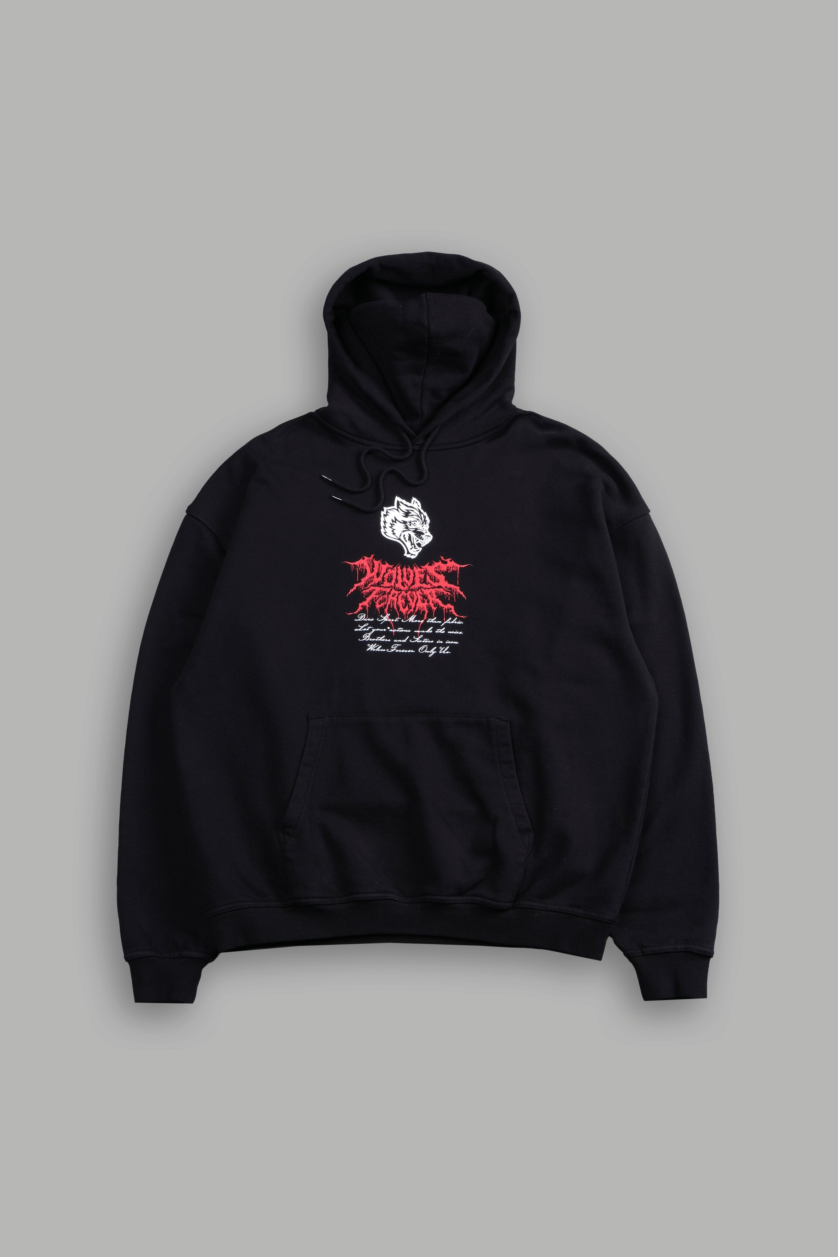 Jack Hammer "Grunge" Hoodie in Black — imagem 3