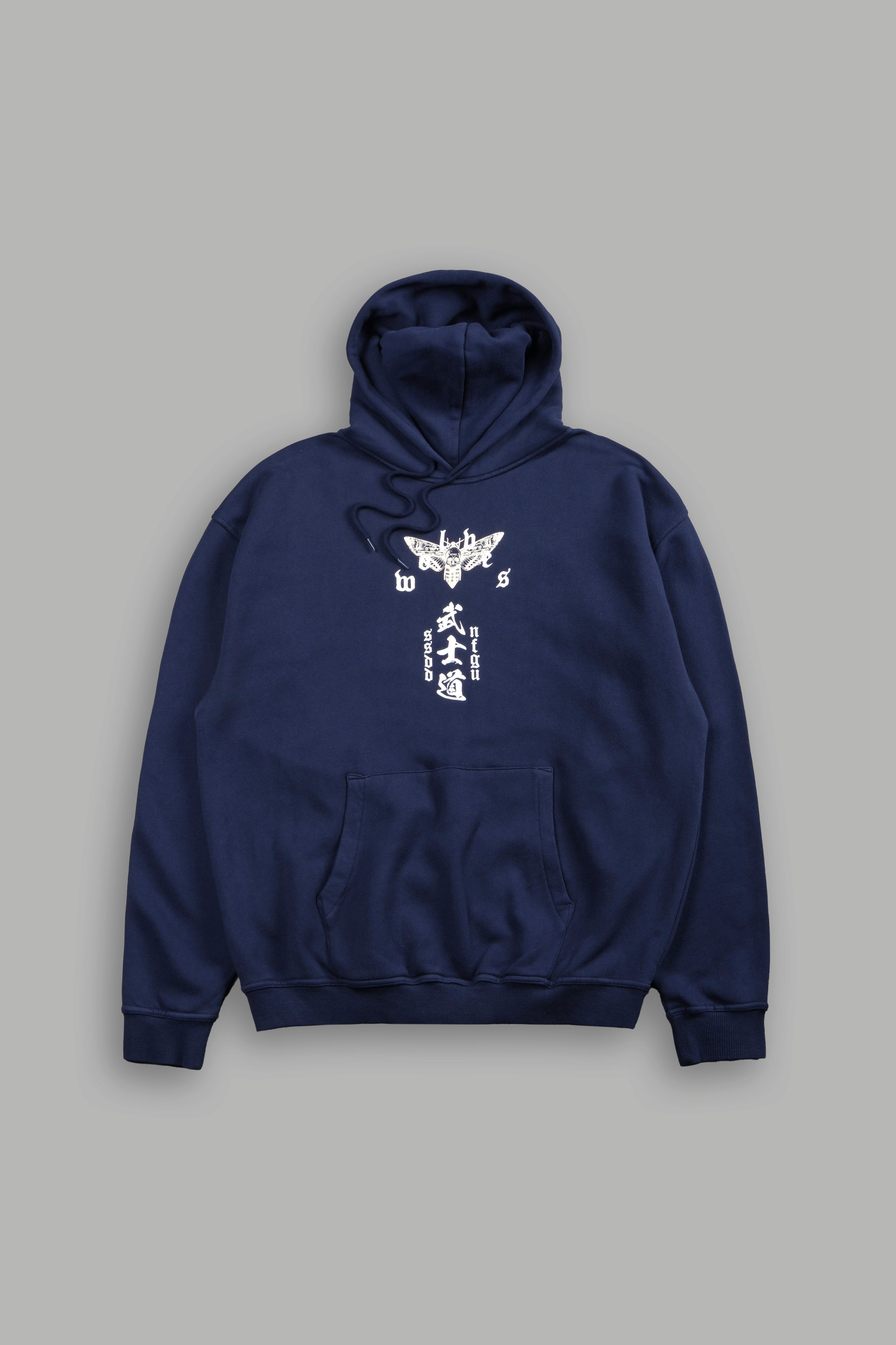 Shinigami'S Embrace Bishop Hoodie in Navy — imagem 3